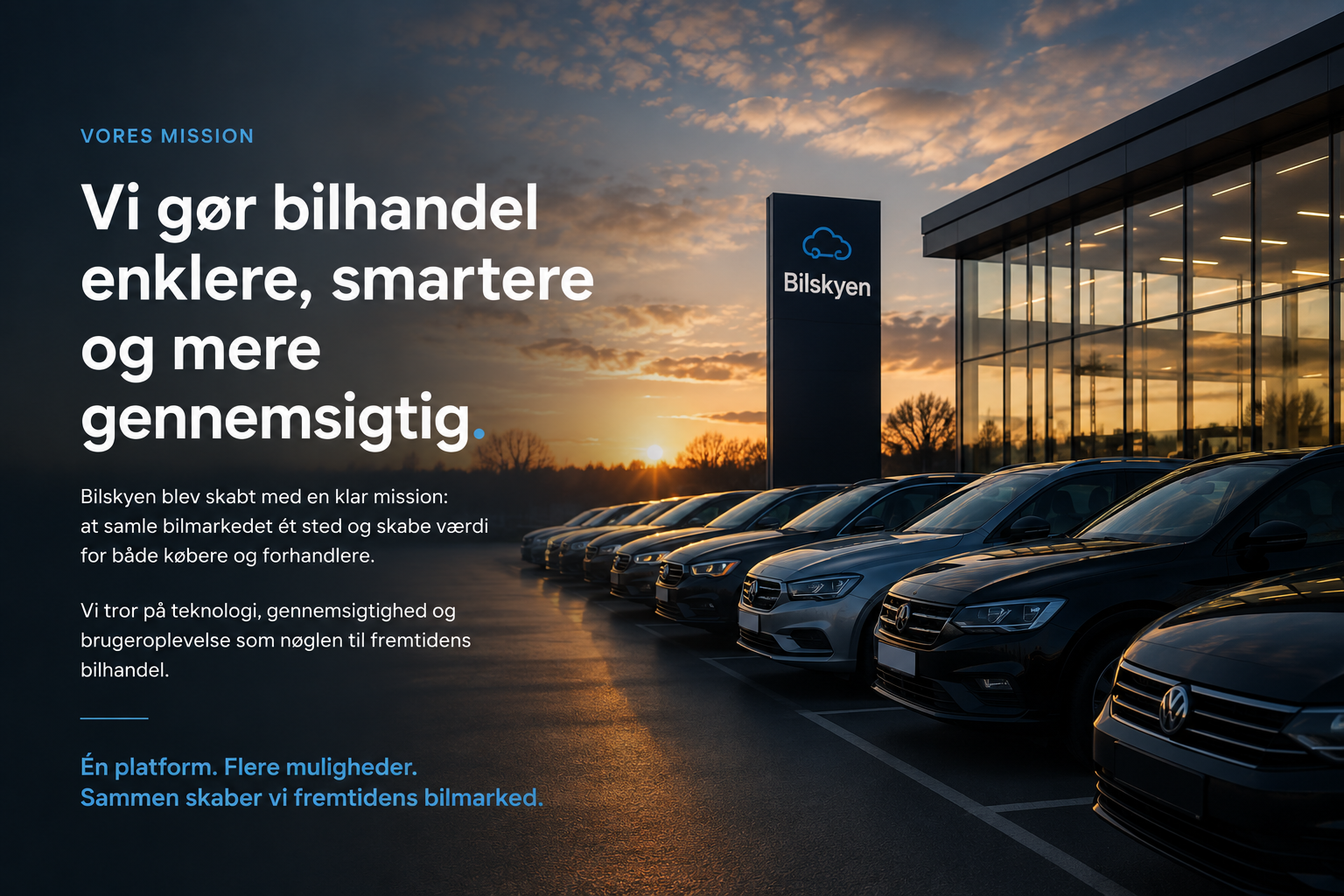 Moderne bilforhandler interiør