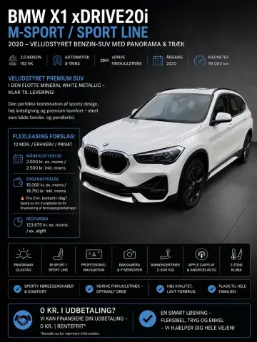 BMW X1 xDrive20i M-Sport / Sport Line 2,0