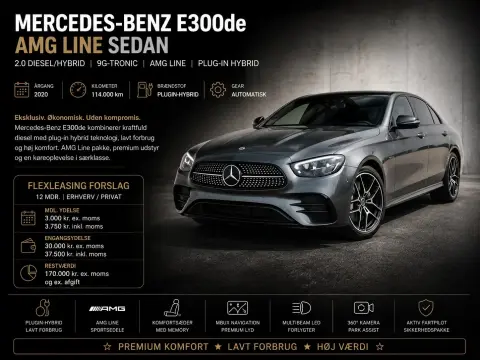 Mercedes Benz E-Klasse 300 de Sedan amgline 9G-TRONIC 2,0